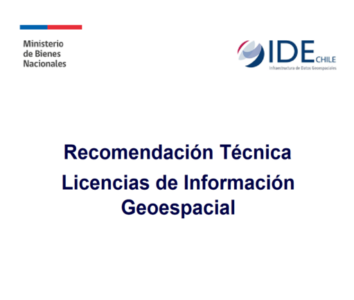 Recomendación Técnica - Licencias de Datos Geoespaciales