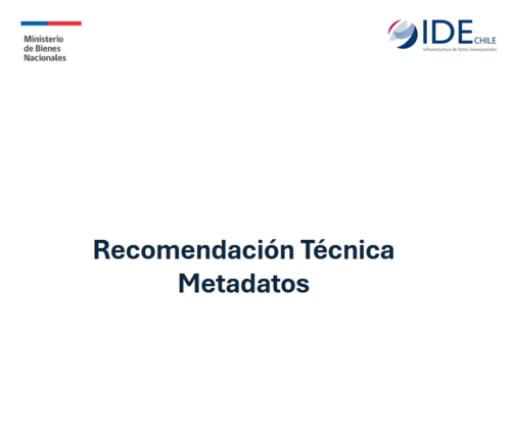 Recomendación Técnica - Gestión de Metadatos Geográficos